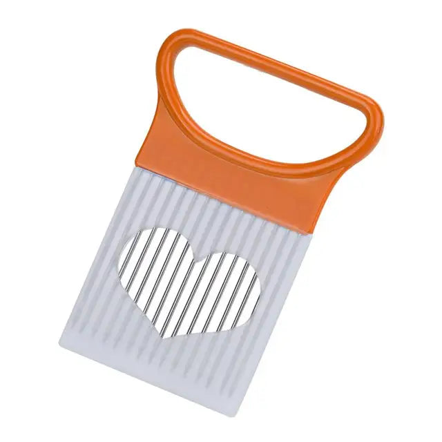Onion & Tomato Slicer Guide With Steel Prong Holder