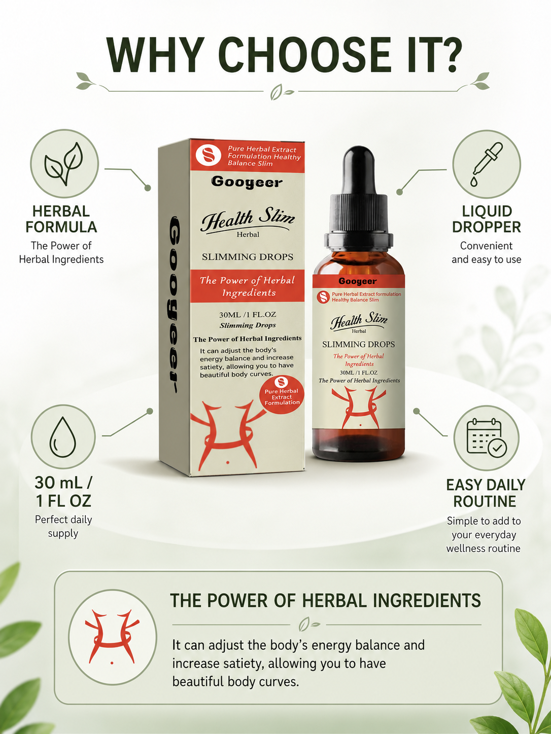 Slimming Drops - Plant Formula Metabolism & Energy Support