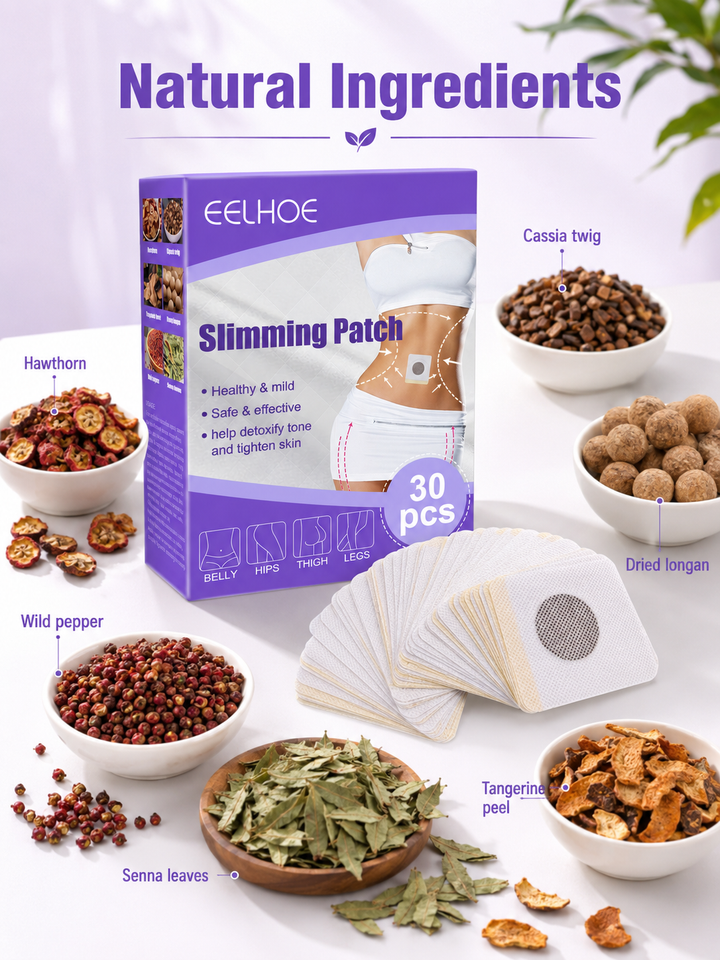 Slimming Patches — Herbal Detox & Firming, 30‑Day Supply