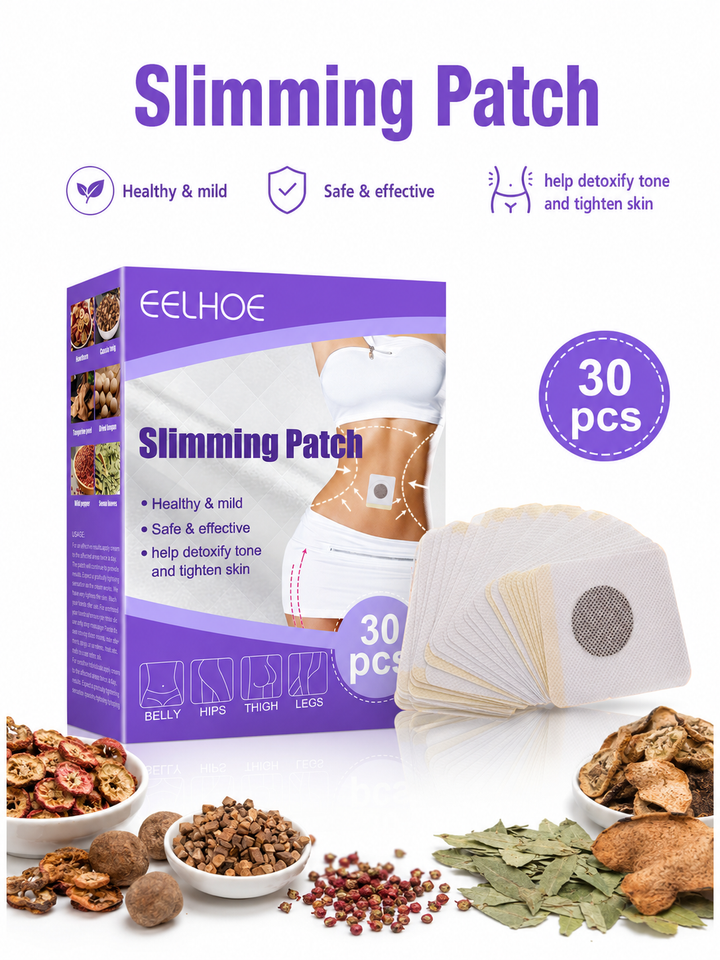 Slimming Patches — Herbal Detox & Firming, 30‑Day Supply