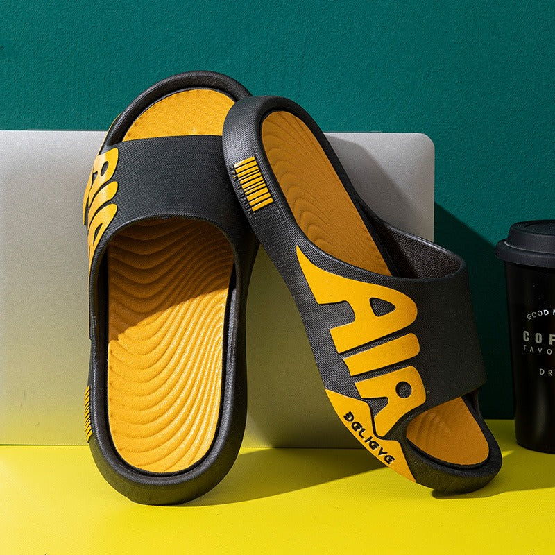 Men's Summer Slip-On Sandals with Thick Textured Footbed