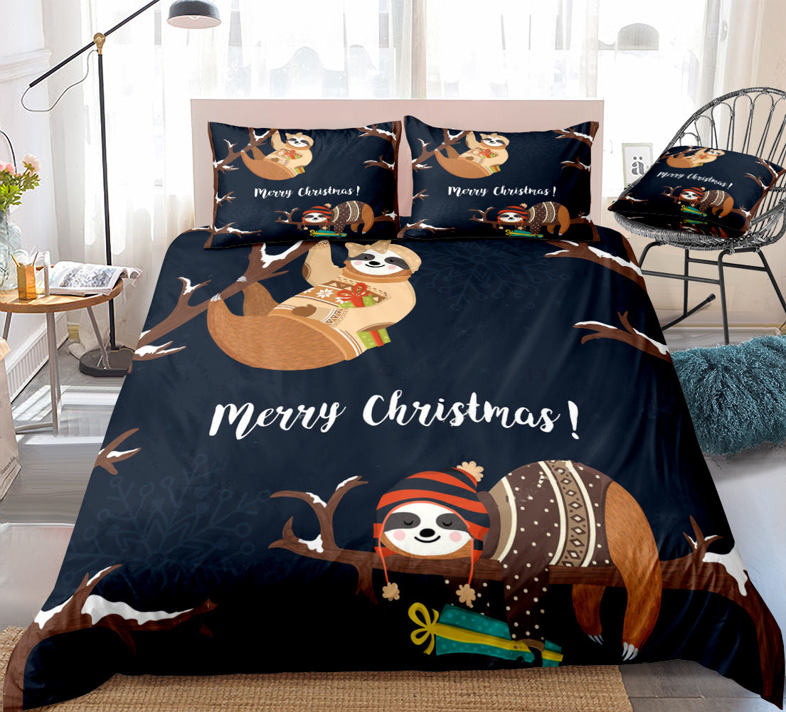 Sloth Bedding Set Full Size Cozy Playful Bedroom Decor