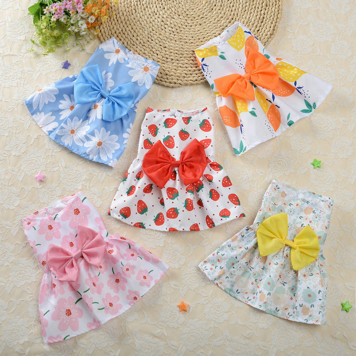 Small Pet Princess Skirt for Spring & Summer Dress-Up