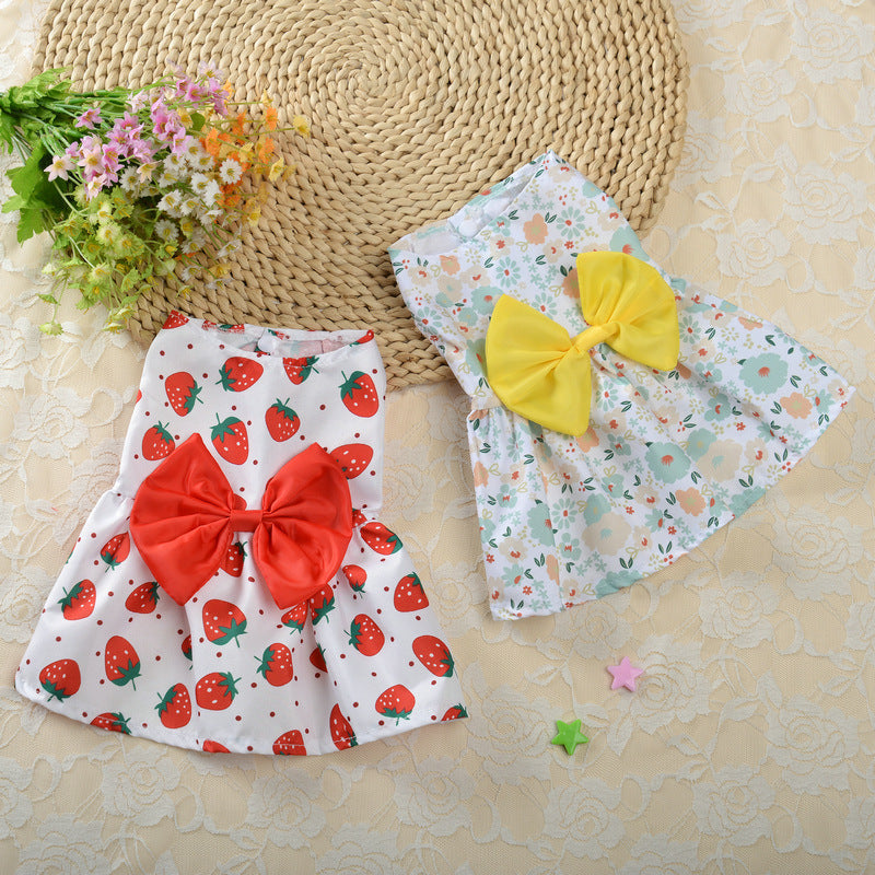 Small Pet Princess Skirt for Spring & Summer Dress-Up