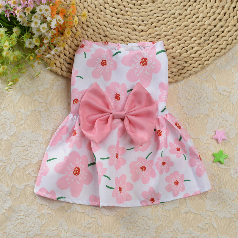 Small Pet Princess Skirt for Spring & Summer Dress-Up