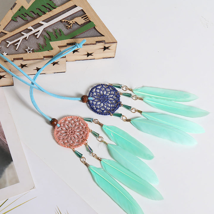 Dream Catcher Car Mirror Pendant for Colorful Boho Decor
