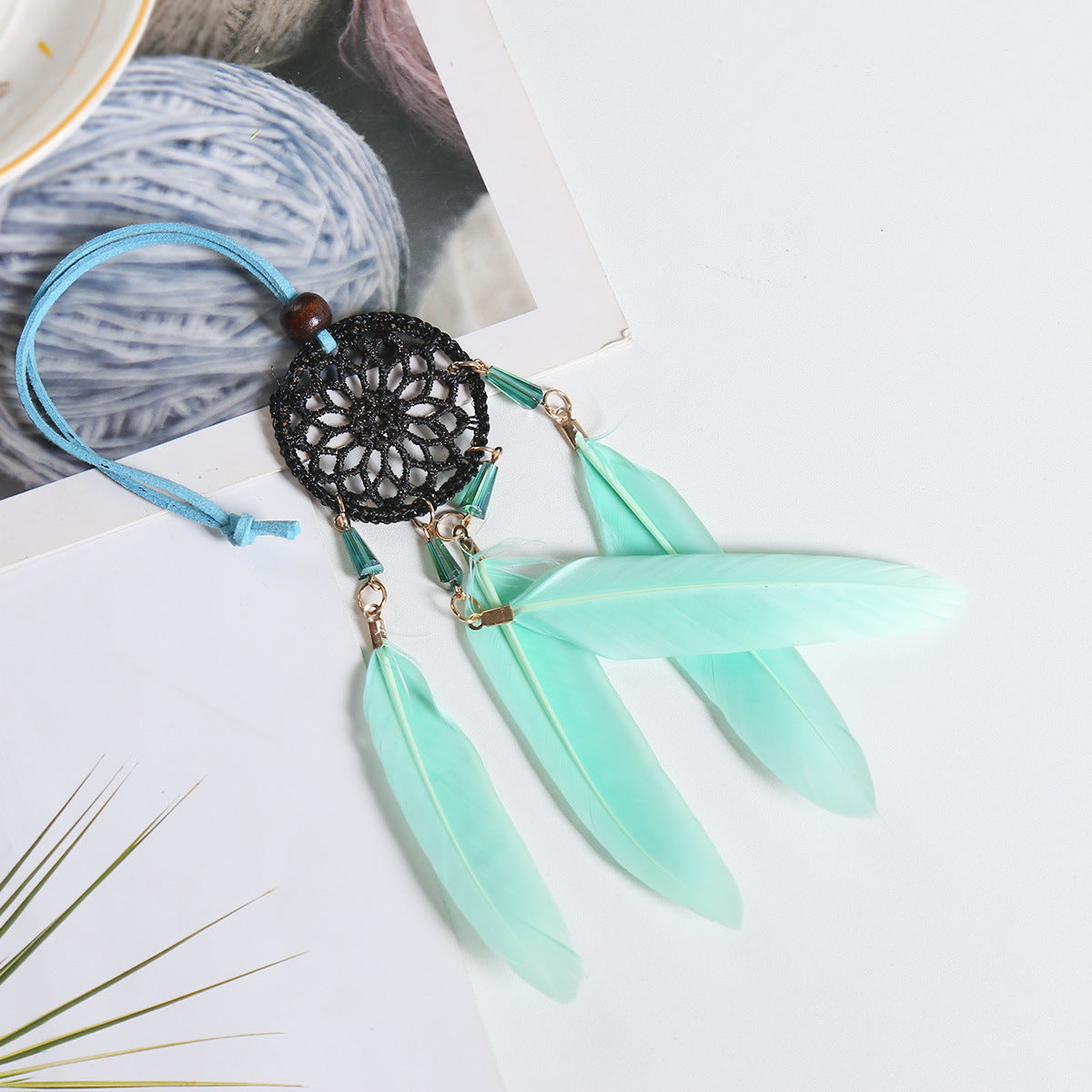Dream Catcher Car Mirror Pendant for Colorful Boho Decor