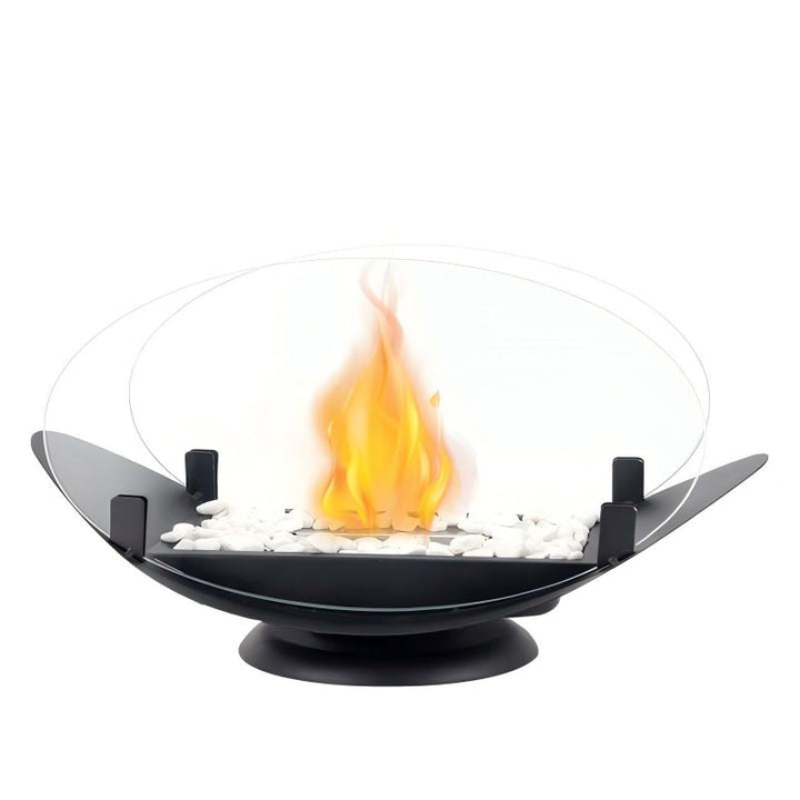 Tabletop Alcohol Fireplace Lamp with Real Flame Glow