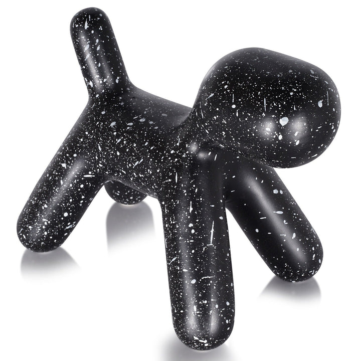 Spotted Dog Resin Sculpture Accent for Modern Decor