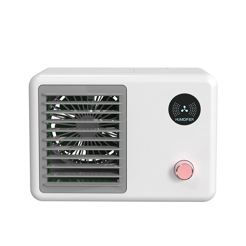Desk Spray Cooling Fan with Humidifier and LED