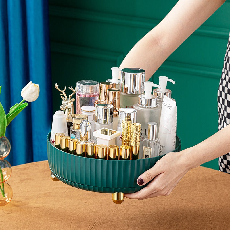 Rotating Storage Tray for Easy Countertop Organization