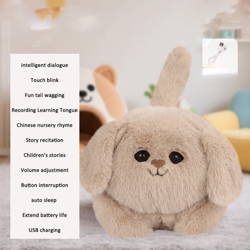 Interactive AI Labrador Plush Toy for Bedtime Comfort