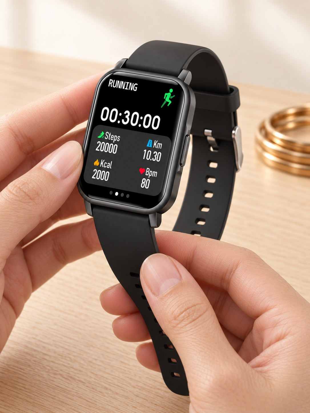 Smart Bracelet with Heart Rate, Sleep and Step Tracking
