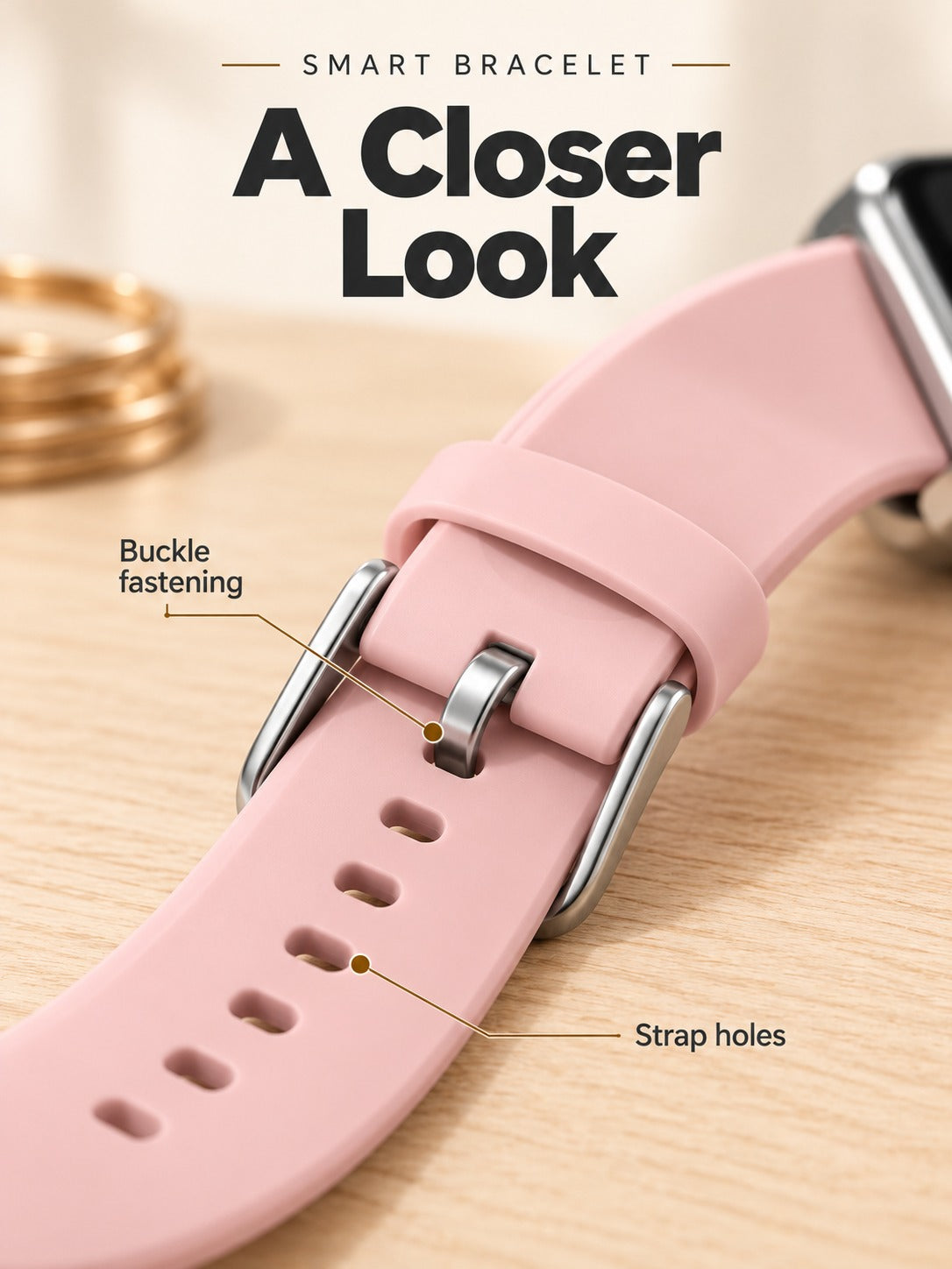 Smart Bracelet with Heart Rate, Sleep and Step Tracking