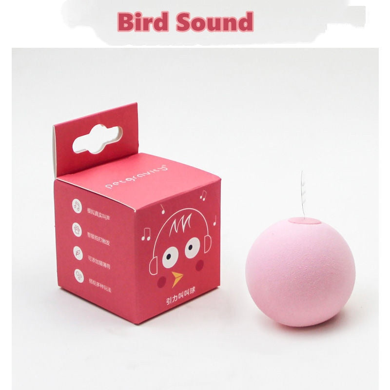 Interactive Cat Ball Toy with Catnip and Animal Sounds