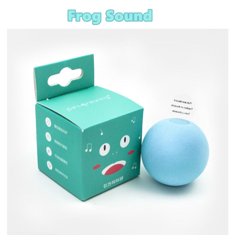 Interactive Cat Ball Toy with Catnip and Animal Sounds