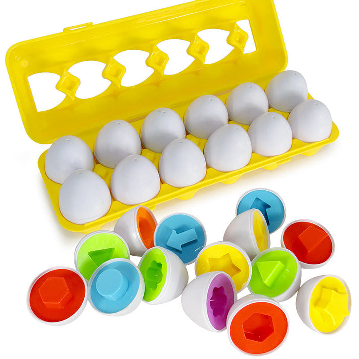 Egg Matching Puzzle Toy for Preschool Learning Play