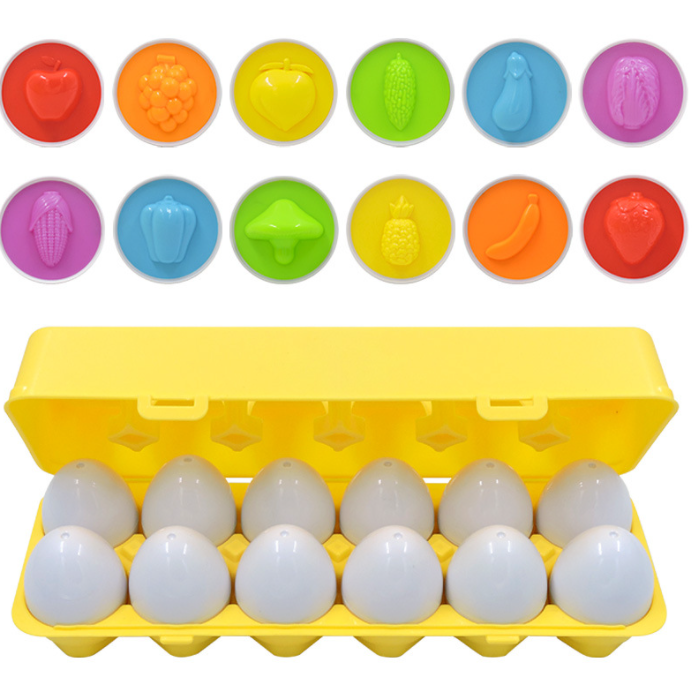 Egg Matching Puzzle Toy for Preschool Learning Play