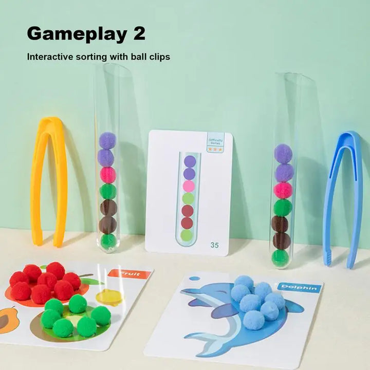 Children's Sorting Board Game for Early Learning Skills