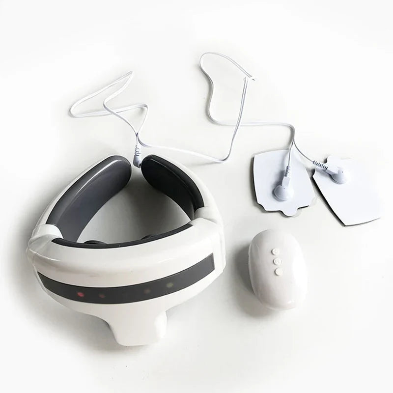 Electric Neck Massager with Voice Control and 3 Heads