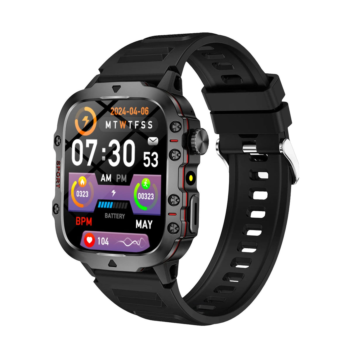 Smartwatch Fitness Tracker for Rugged Daily Tracking