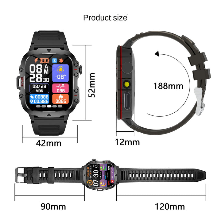 Smartwatch Fitness Tracker for Rugged Daily Tracking