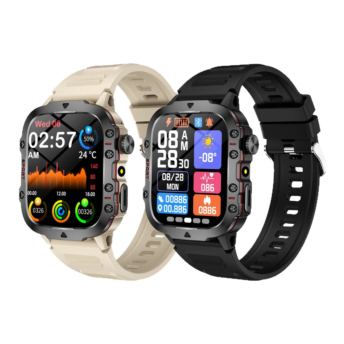 Smartwatch Fitness Tracker for Rugged Daily Tracking