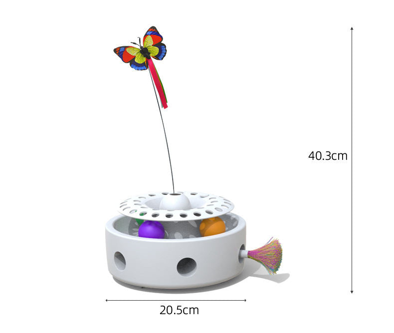 3-in-1 Interactive Cat Toy for Engaging Indoor Play
