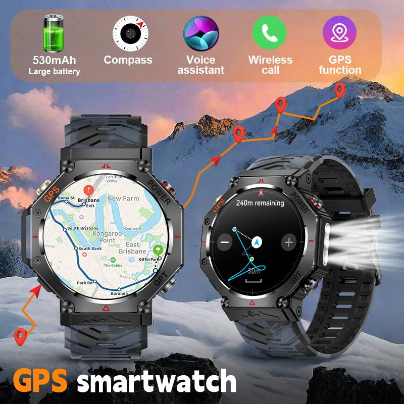 GPS Smartwatch with Fitness Tracking & Wireless Calls