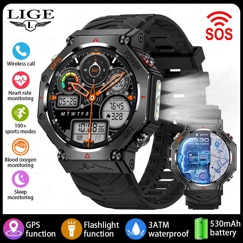 GPS Smartwatch with Fitness Tracking & Wireless Calls