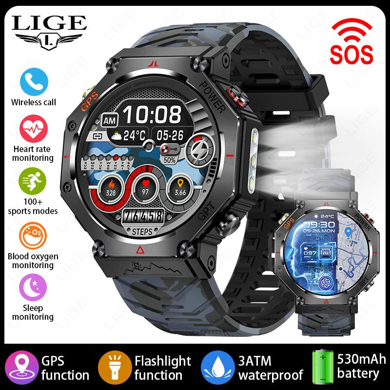 GPS Smartwatch with Fitness Tracking & Wireless Calls