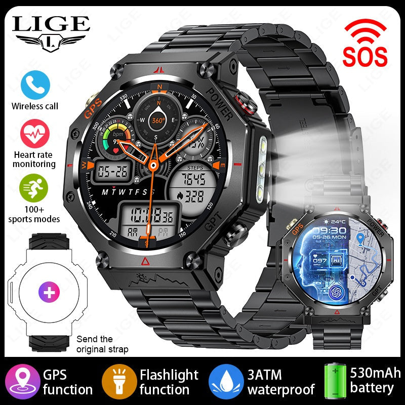GPS Smartwatch with Fitness Tracking & Wireless Calls