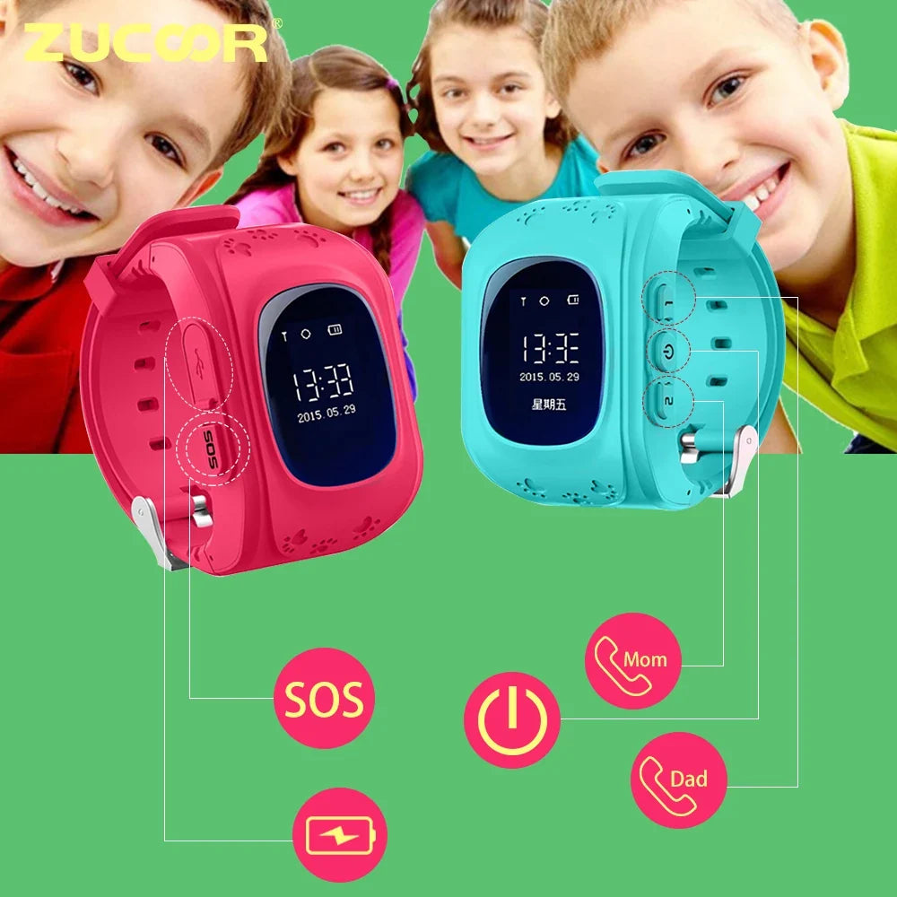 Kids GPS Smartwatch with SOS Button & Location Tracking