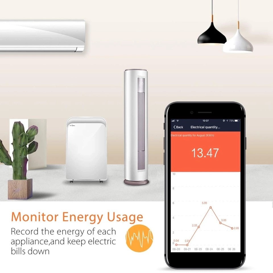 Smart WiFi Plug 16A: Voice & App Control for Alexa