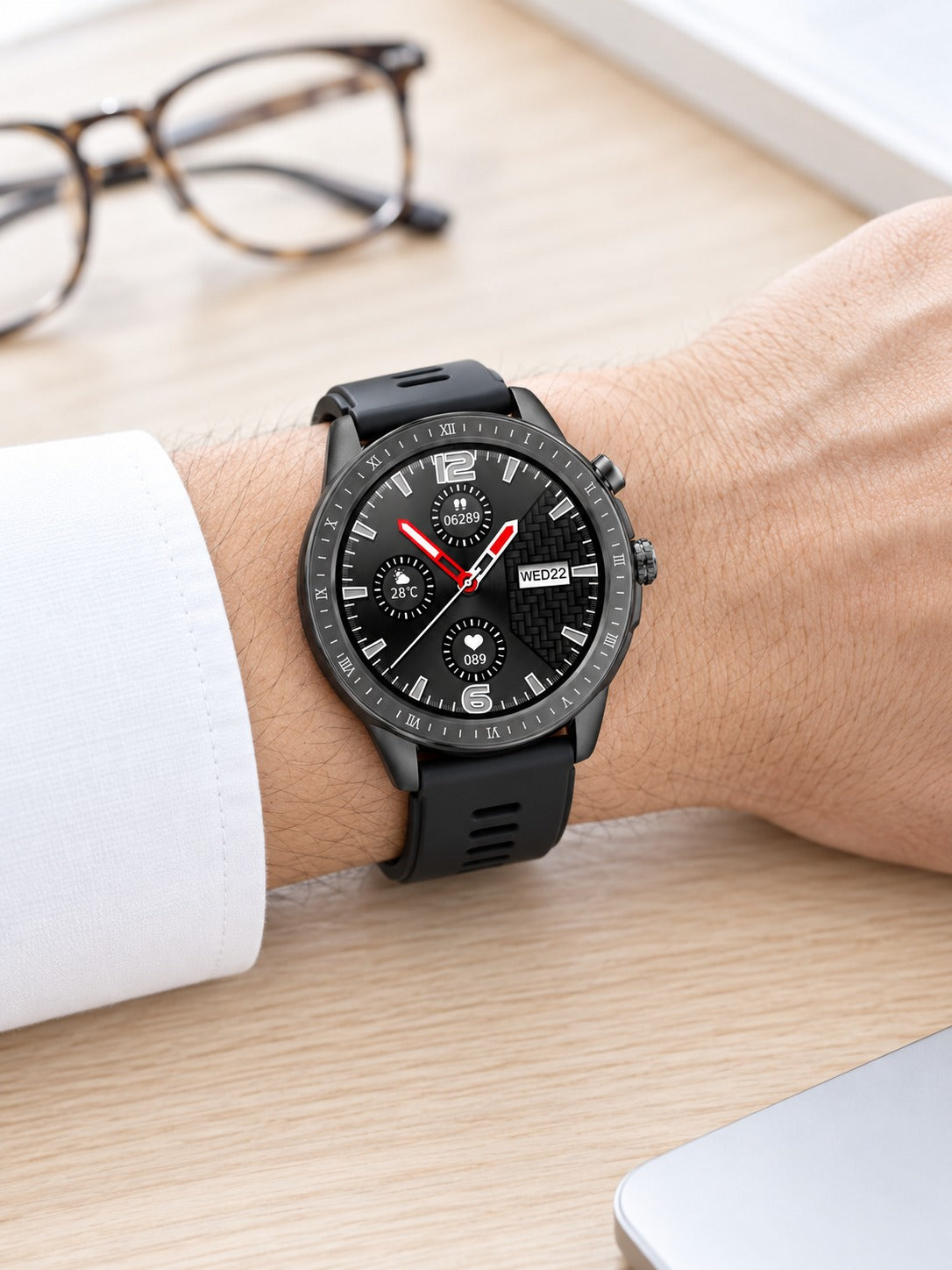 Smartwatch Heart Rate & Sleep Tracker, Waterproof