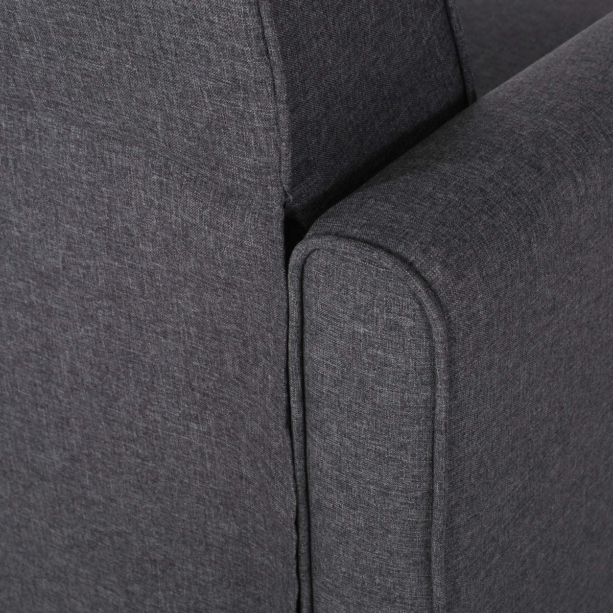 Push Back Recliner Chair for Small Spaces Charcoal