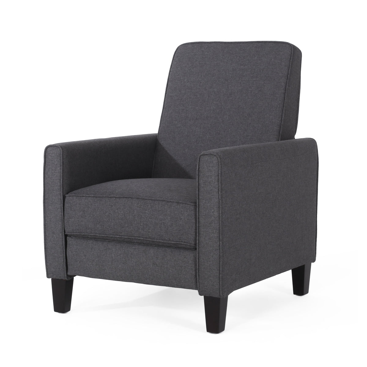 Push Back Recliner Chair for Small Spaces Charcoal