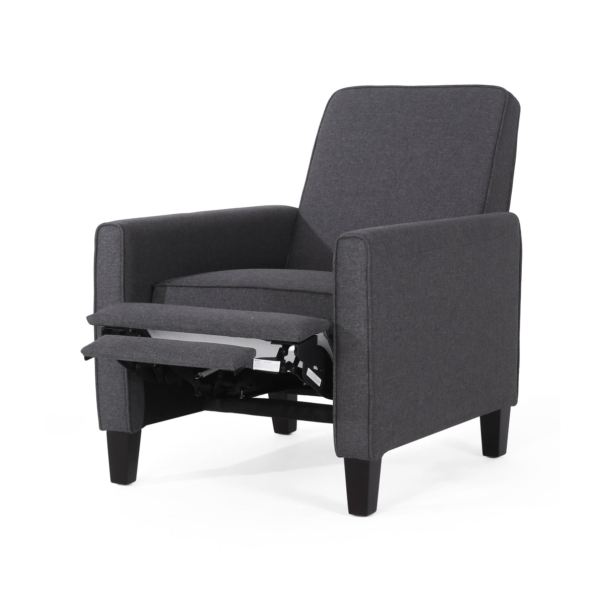 Push Back Recliner Chair for Small Spaces Charcoal