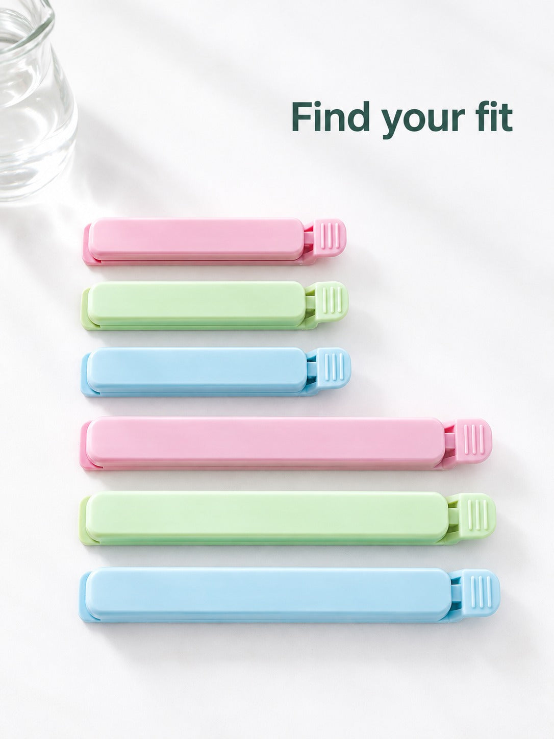 Snack Bag Clips 5 Pack That Reseal Opened Chip Bags