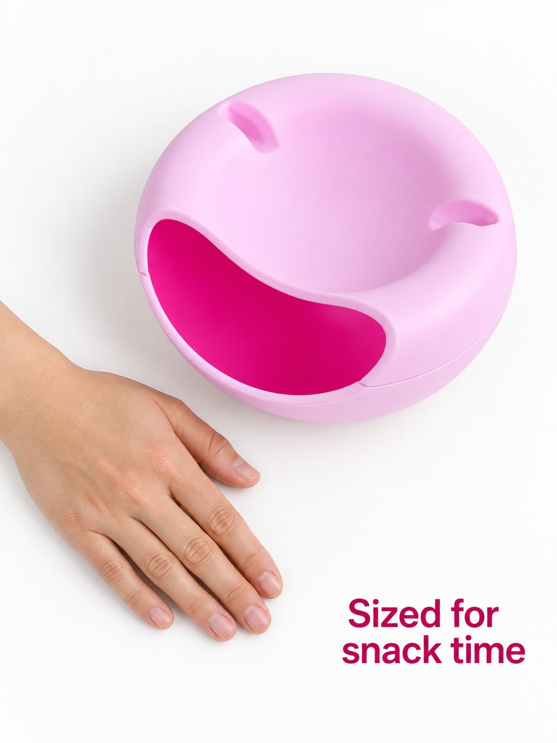 Snack Bowl with Side Pocket for Shells and Pits