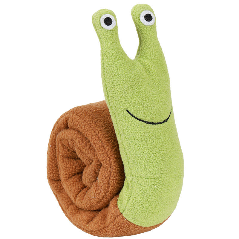 Snail Plush Dog Toy for Interactive Puppy Enrichment