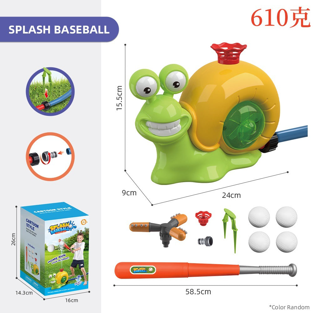 Snail Water Sprinkler Baseball Toy for Summer Fun