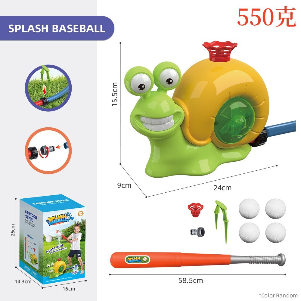 Snail Water Sprinkler Baseball Toy for Summer Fun