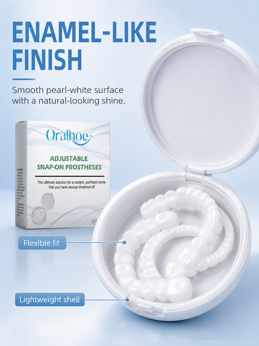 Snap-On Prosthesis — Instantly Conceal Gaps & Imperfections