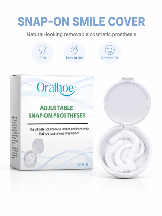 Snap-On Prosthesis — Instantly Conceal Gaps & Imperfections