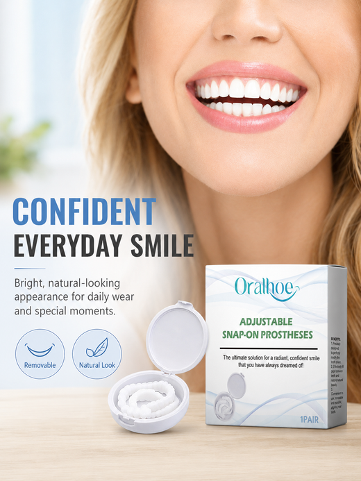 Snap-On Prosthesis — Instantly Conceal Gaps & Imperfections