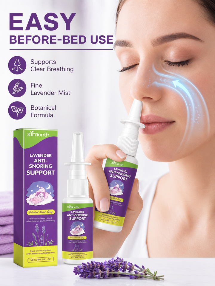 Lavender Anti‑Snoring Nasal Spray — Natural Snore Relief