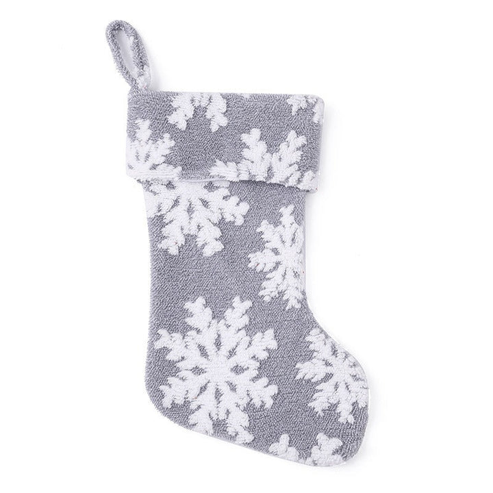 Snowflake Christmas Stocking For Festive Gift Display