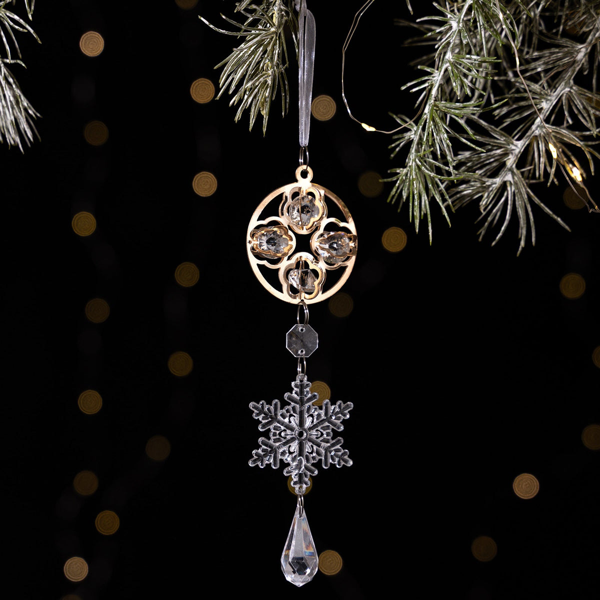 Crystal Christmas Ornaments for Elegant Sparkling Trees