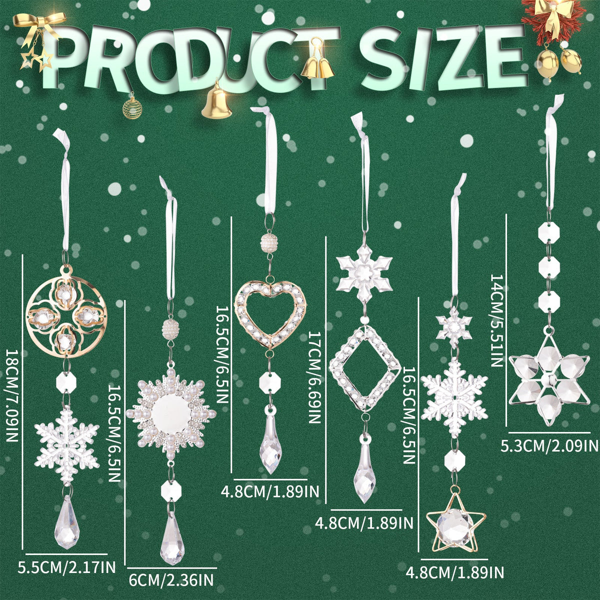 Crystal Christmas Ornaments for Elegant Sparkling Trees